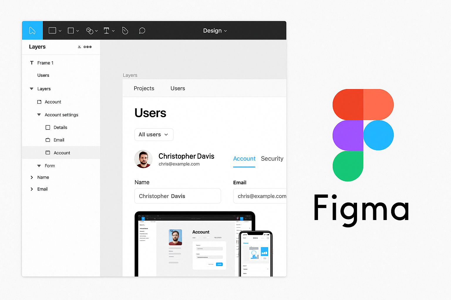 Figma Screenshot W Logo