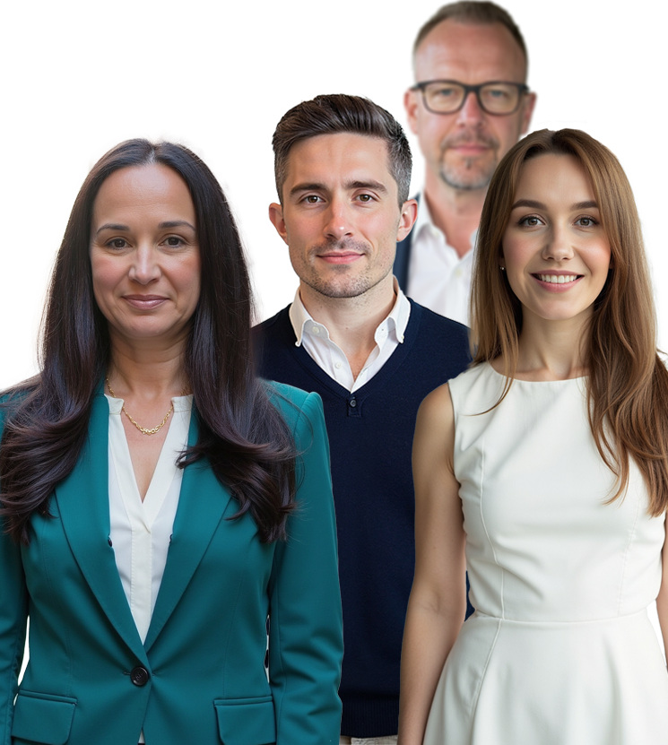 Scandia team photo featuring a few of the team