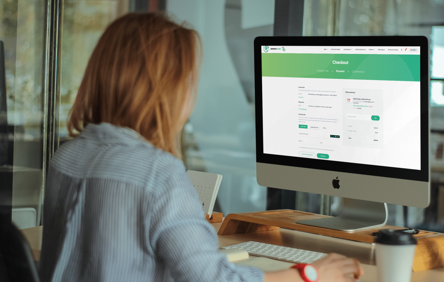 Women Using Imac Stock Mockup Template 682346C3f0e198517918fb22 @2X